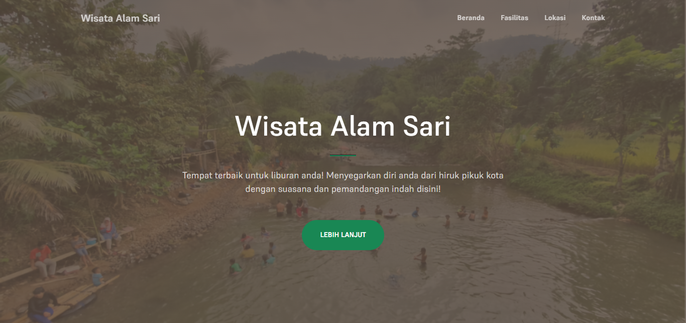 Wisata Alam Sari Landing Page